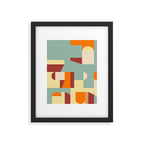 Crisp Air and Warmth - Abstract Geometric Art Framed Art Print Gallery Image 6