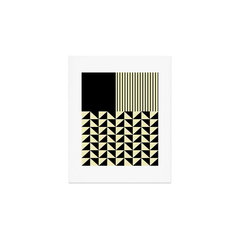 Dynamic Duo Shapes  Art Print Gallery Image 1