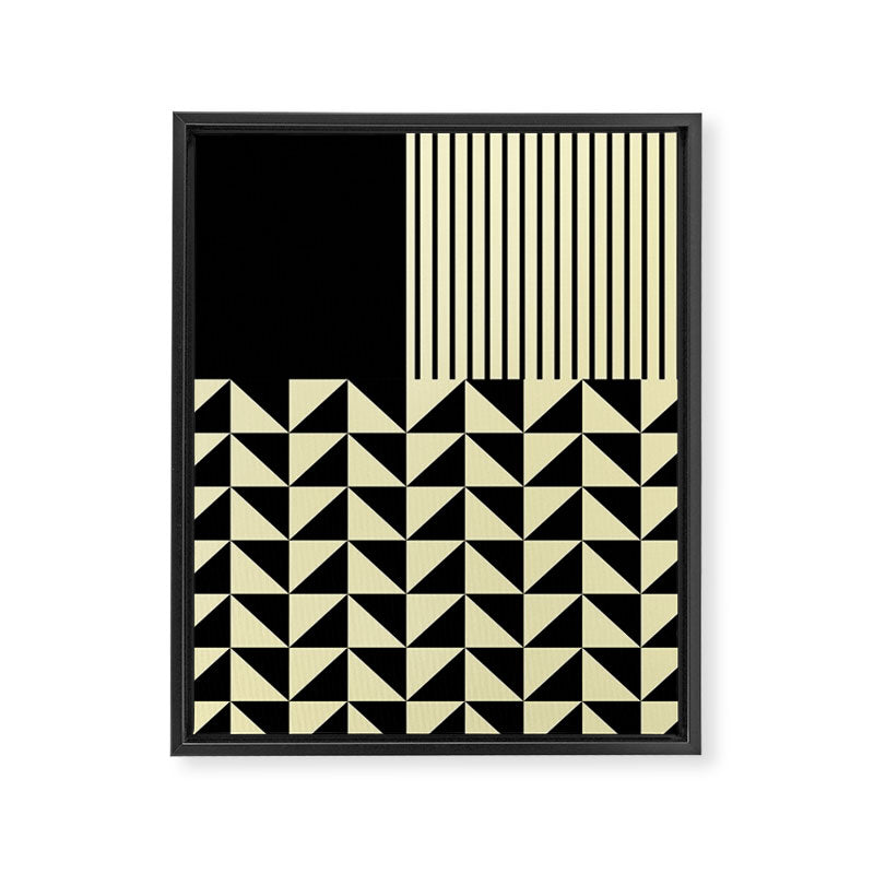 Dynamic Duo Shapes  Framed Canvas Print Gallery Image 6