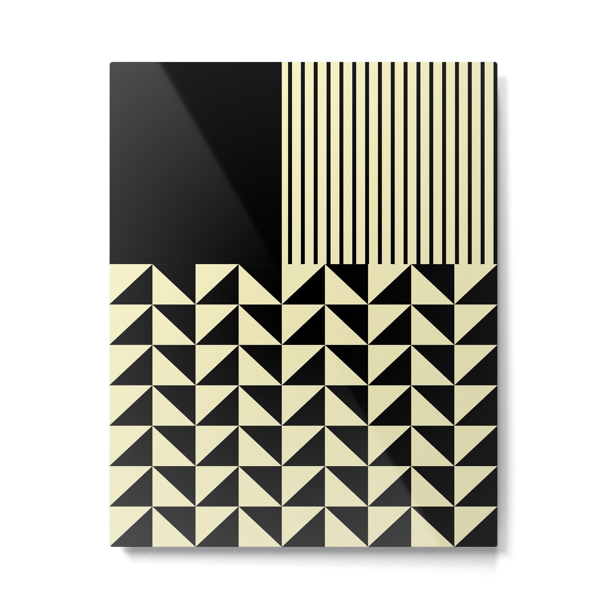 Dynamic Duo Shapes  Metal Print Gallery Image 4