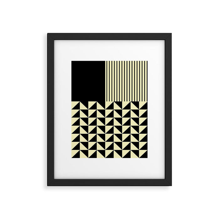 Dynamic Duo Shapes  Framed Art Print Gallery Image 1