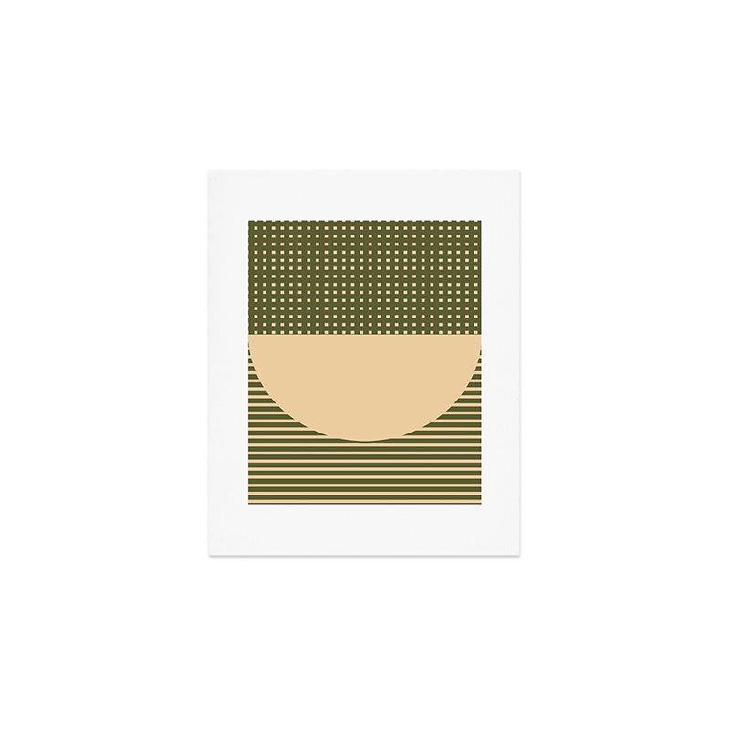 Geometric Spring Abstract - Pantone Warm color Art Print Gallery Image 1