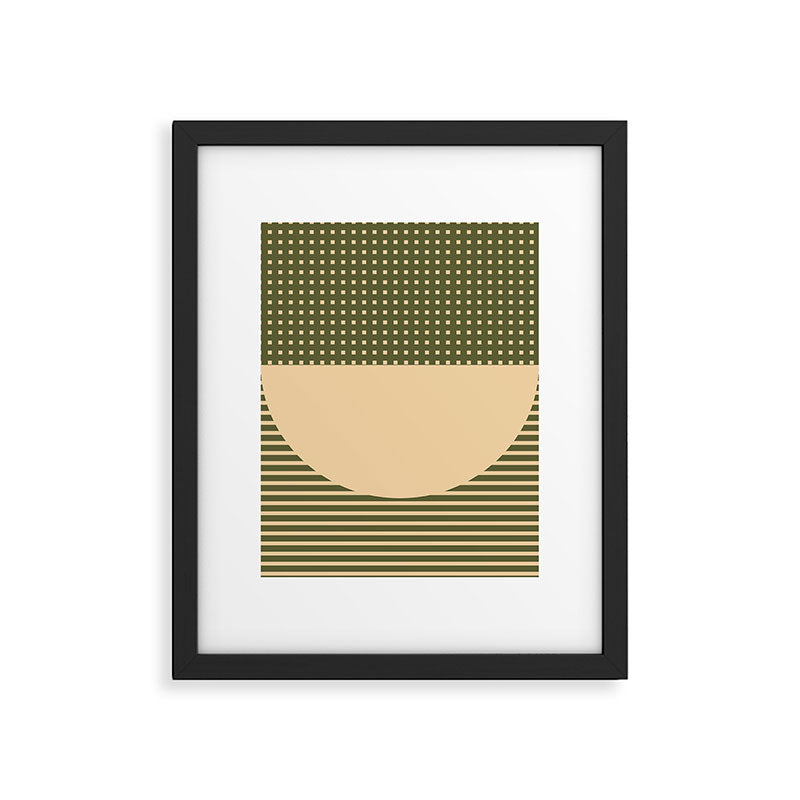Geometric Spring Abstract - Pantone Warm color Framed Art Print Gallery Image 5
