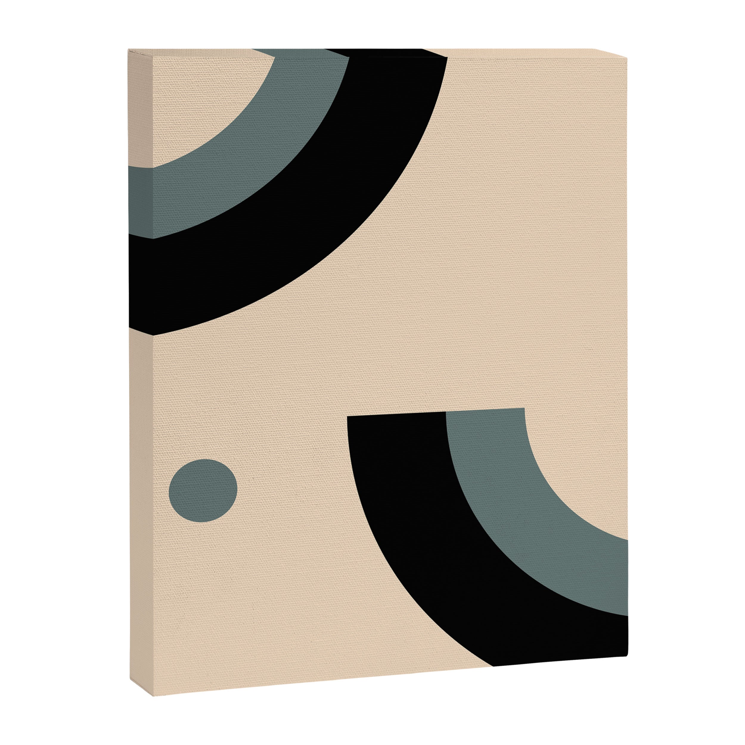 Gray Pink Black - Minimalist Abstract  Canvas Print Gallery Image 6