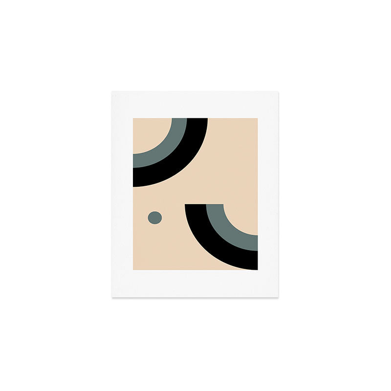 Gray Pink Black - Minimalist Abstract  Art Print Gallery Image 1