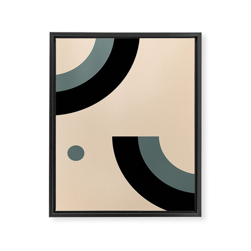 Gray Pink Black - Minimalist Abstract  Framed Canvas Print Gallery Image 6