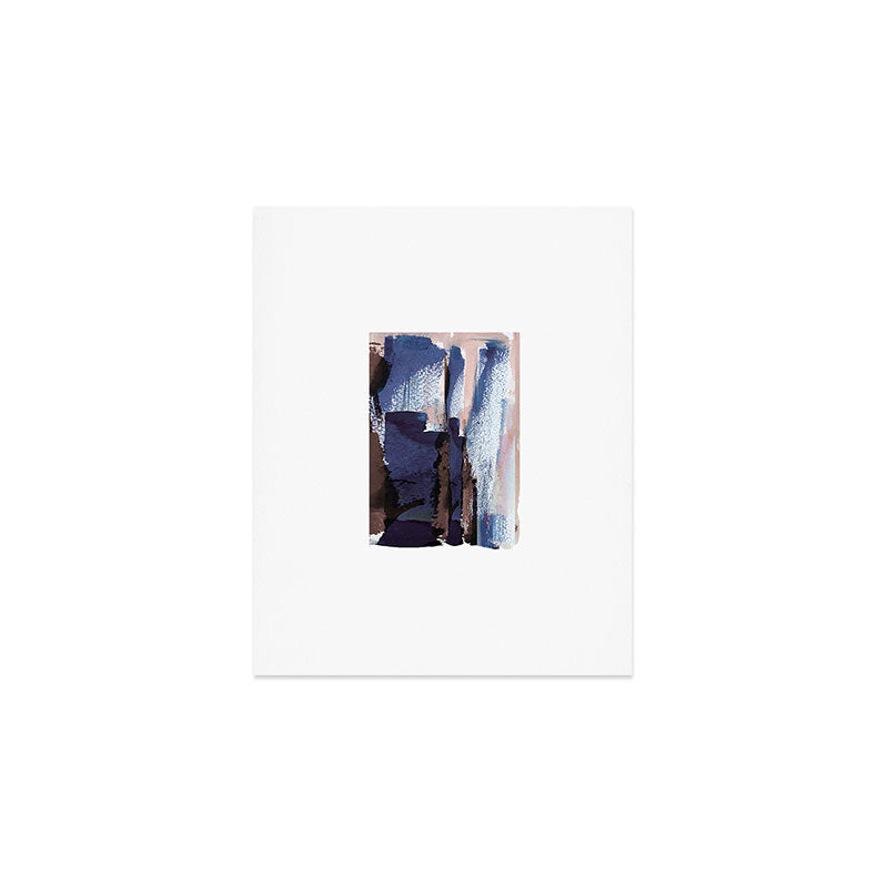 Indigo Brushwork Art Print Gallery Image 1