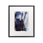 Indigo Brushwork Framed Canvas Print Gallery Image 6