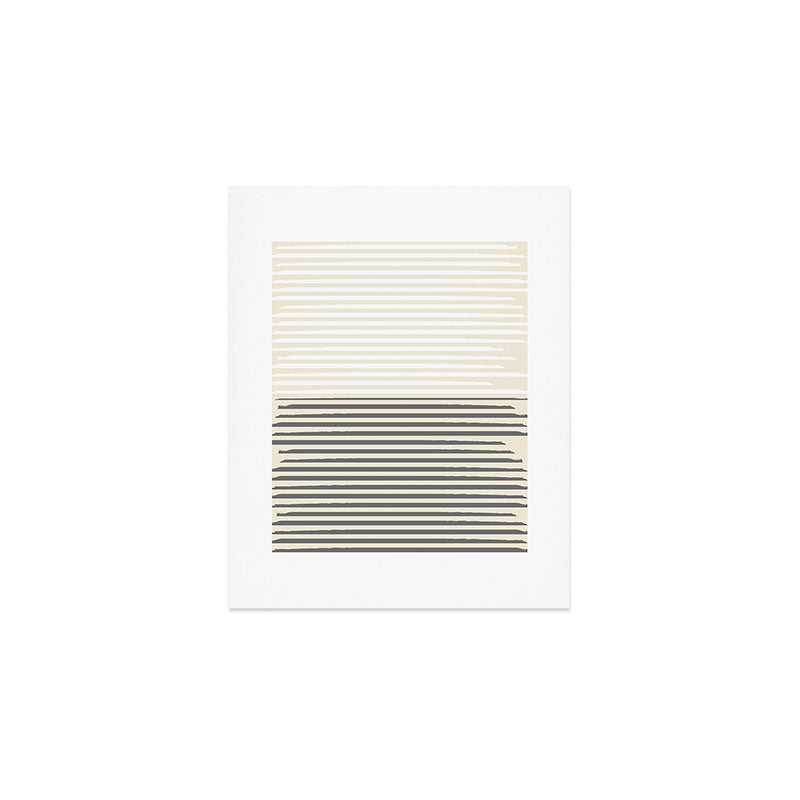 Linear Harmony - Pastel Brush Line  Art Print Gallery Image 1