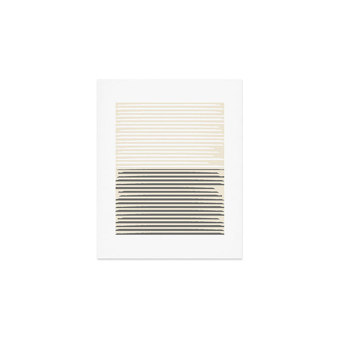 Linear Harmony - Pastel Brush Line  Art Print Gallery Image 1
