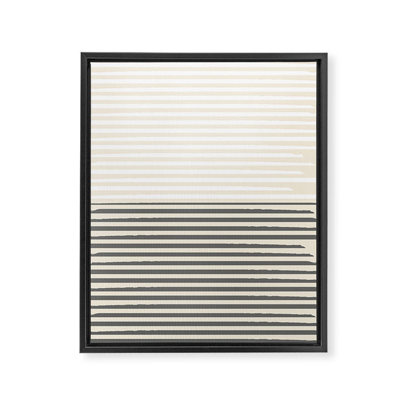 Linear Harmony - Pastel Brush Line  Framed Canvas Print Gallery Image 6