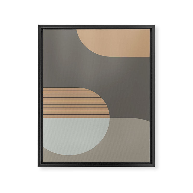 Linen and Stone - Abstract Composition Framed Canvas Print Gallery Image 6