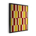 Marigold and Maple - Abstract Geometric Pattern Framed Canvas Print Gallery Image 2