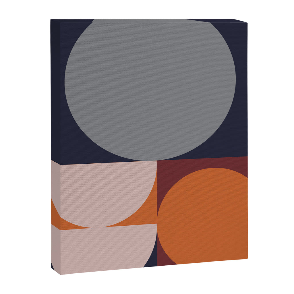 Midnight Geometry - Modern Abstract Canvas Print Gallery Image 6