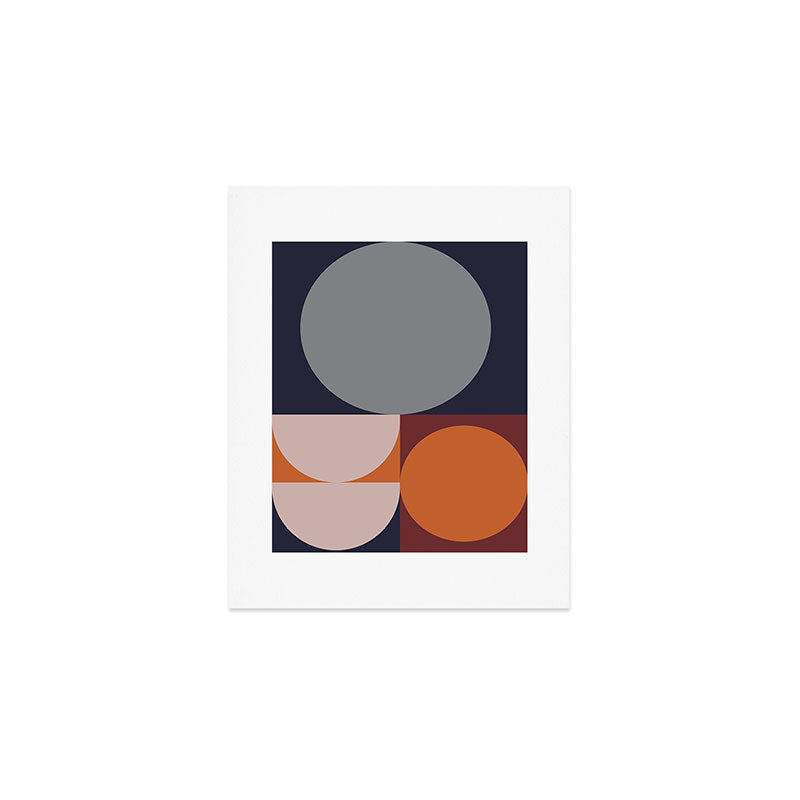 Midnight Geometry - Modern Abstract Art Print Gallery Image 1