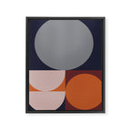 Midnight Geometry - Modern Abstract Framed Canvas Print Gallery Image 6