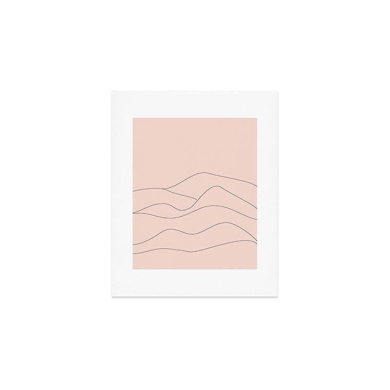 Pink Mountains Art Print Gallery Image 1