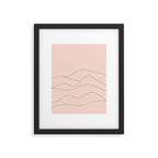 Pink Mountains Framed Art Print Gallery Image 5