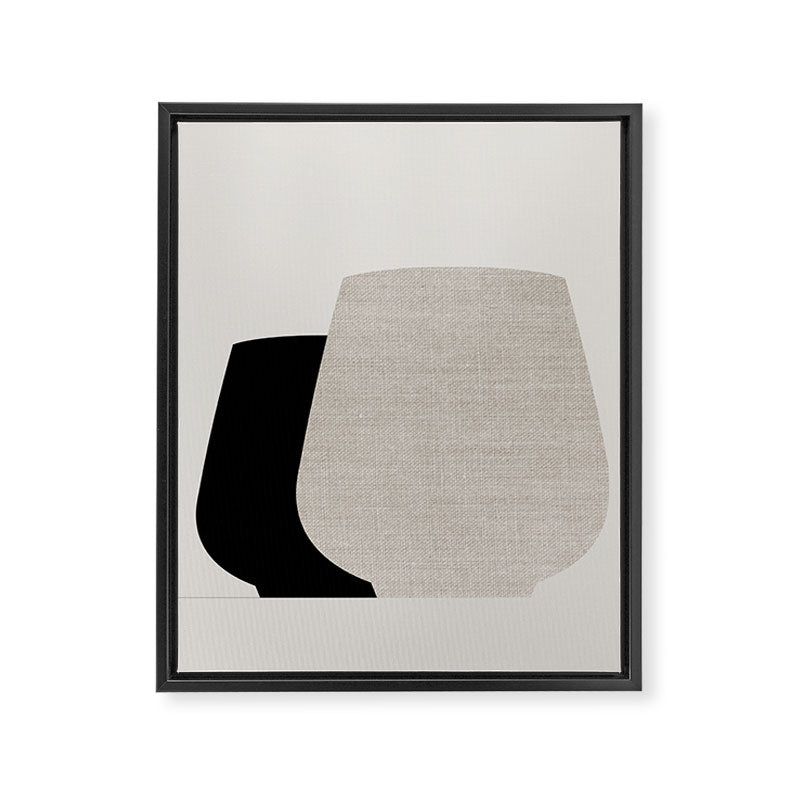 The 'Coastal Calm' Vase Set Framed Canvas Print Gallery Image 6
