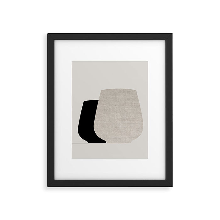 The 'Coastal Calm' Vase Set Framed Art Print Gallery Image 1