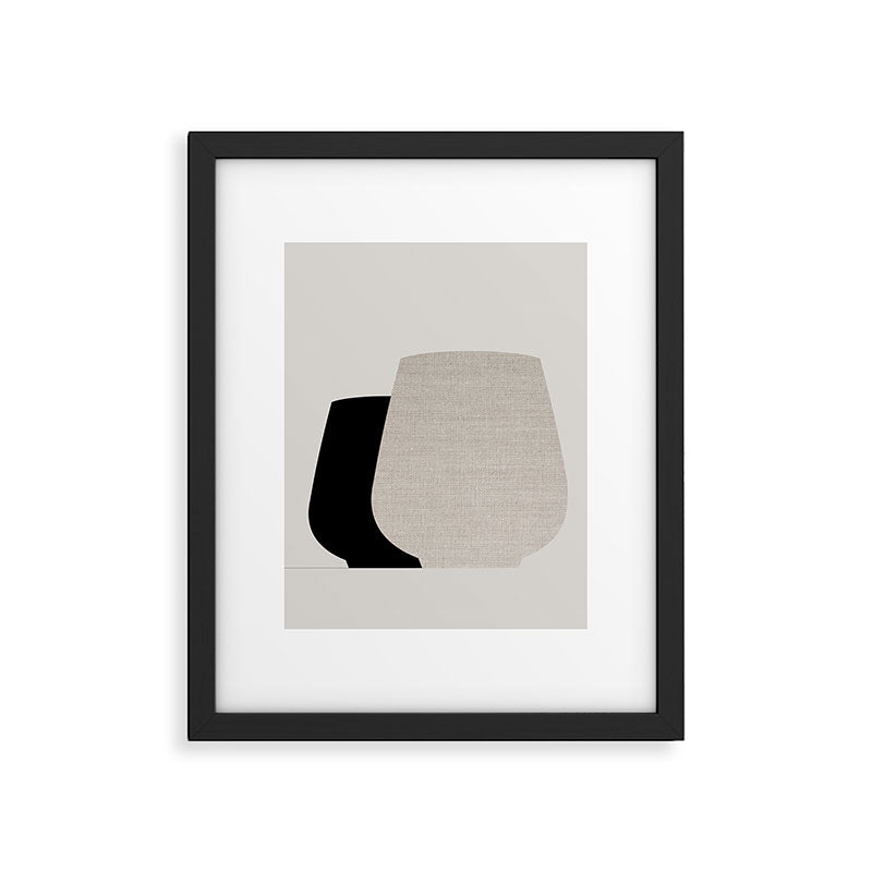 The 'Coastal Calm' Vase Set Framed Art Print Gallery Image 5