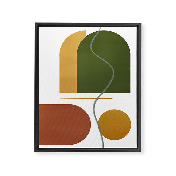 The Fall Edit - Abstract Autumnal Canvas Framed Canvas Print Gallery Image 1