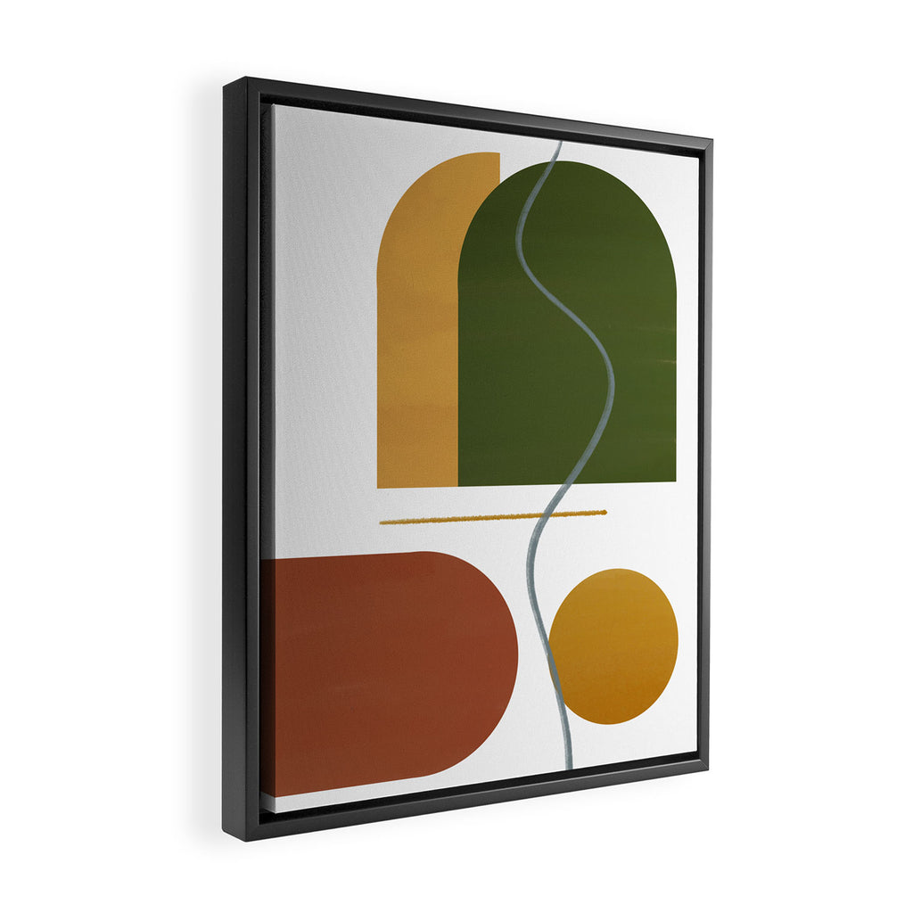 The Fall Edit - Abstract Autumnal Canvas Framed Canvas Print Gallery Image 2