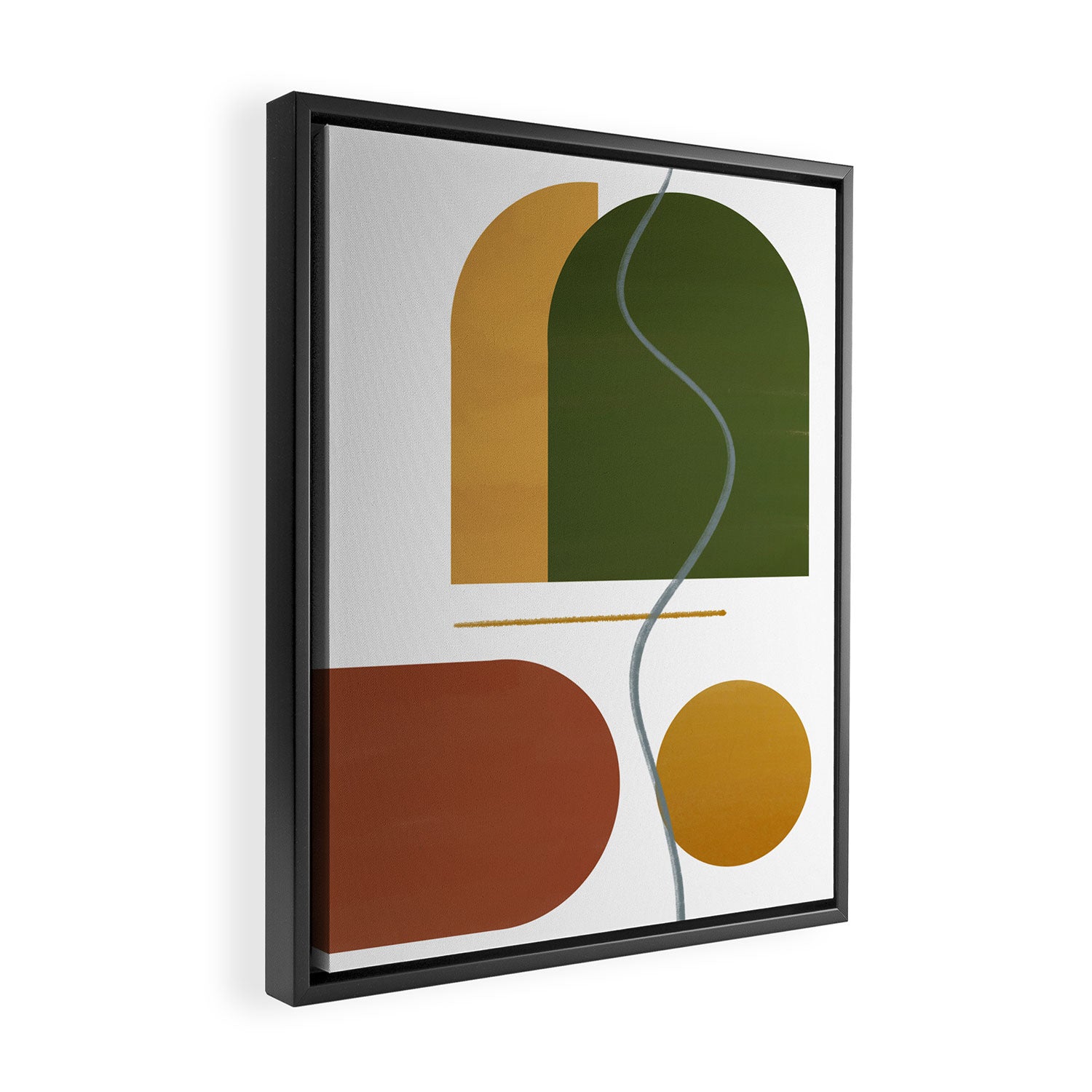 The Fall Edit - Abstract Autumnal Canvas Framed Canvas Print Gallery Image 2