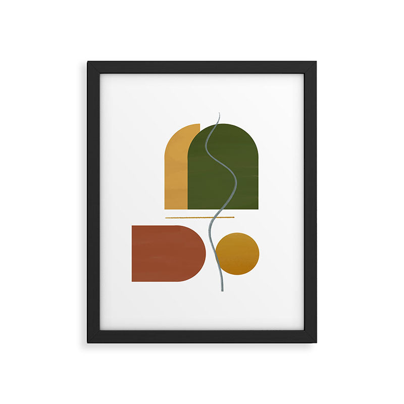 The Fall Edit - Abstract Autumnal Canvas Framed Art Print Gallery Image 6
