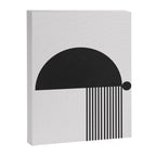The Form - Black and White Abstract Canvas Print Gallery Image 6
