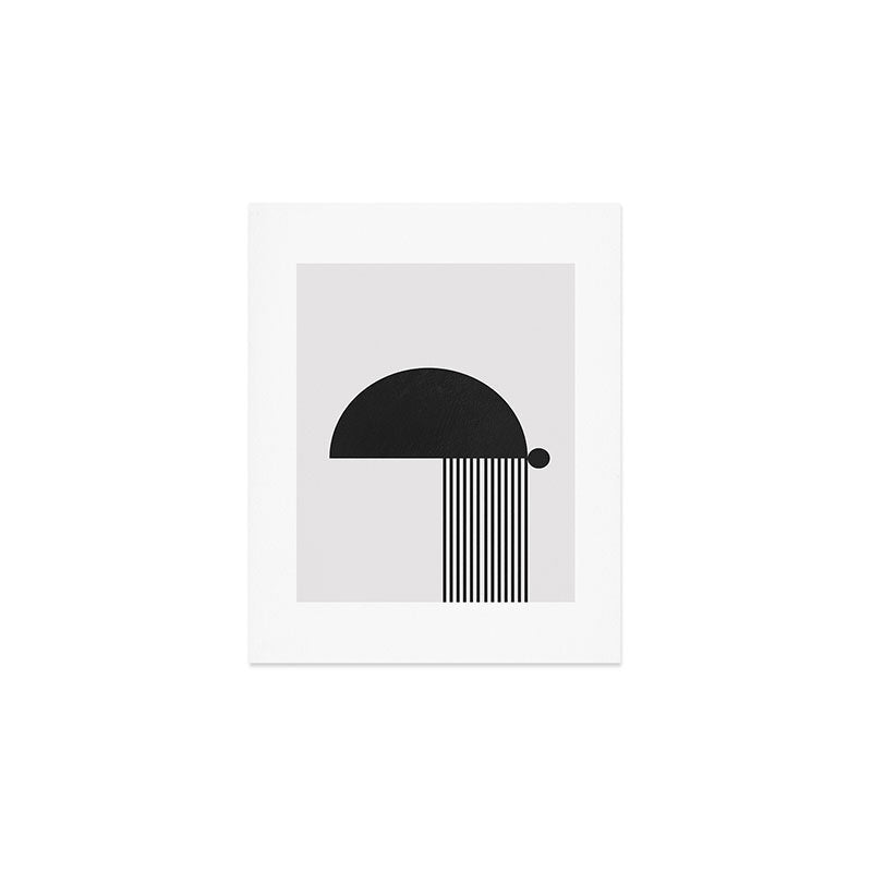 The Form - Black and White Abstract Art Print Gallery Image 1