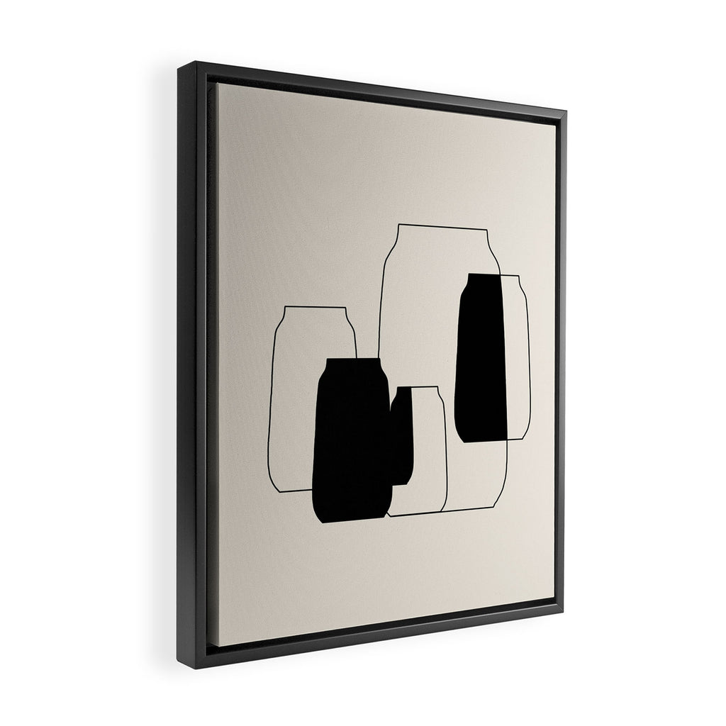The Gathering - Minimalist Still Life Framed Canvas Print Gallery Image 2