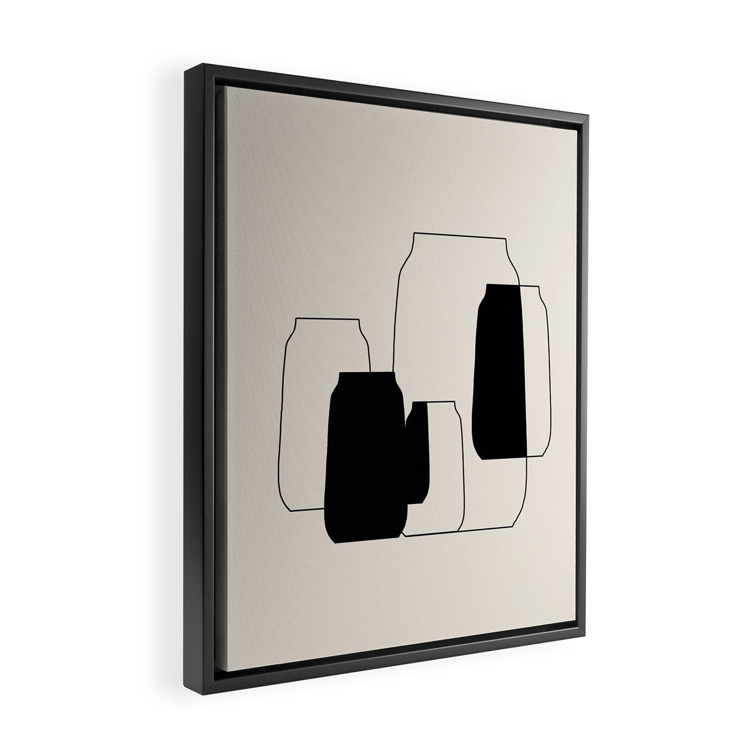 The Gathering - Minimalist Still Life Framed Canvas Print Gallery Image 2