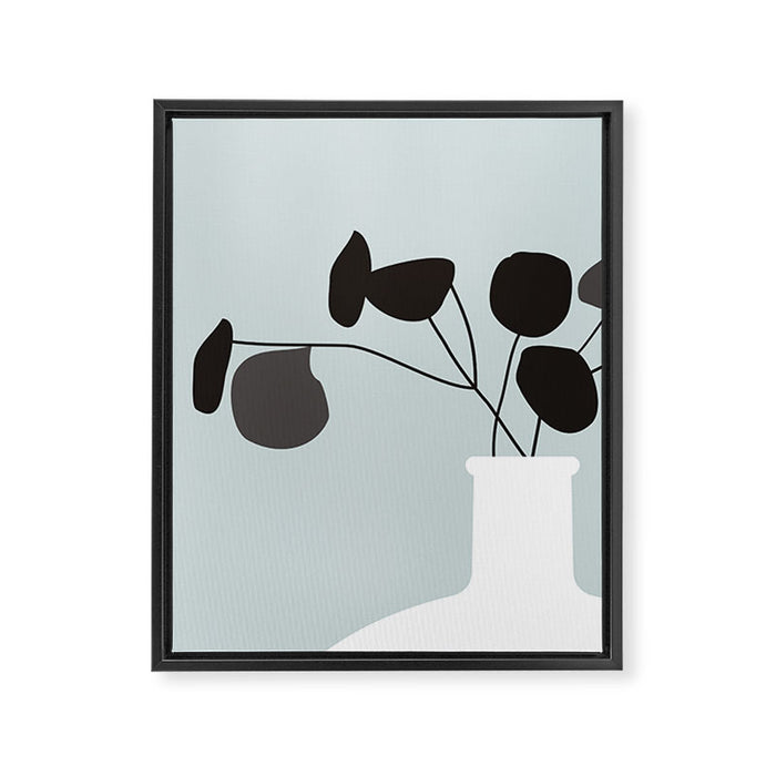 White Vase  Framed Canvas Print Gallery Image 1