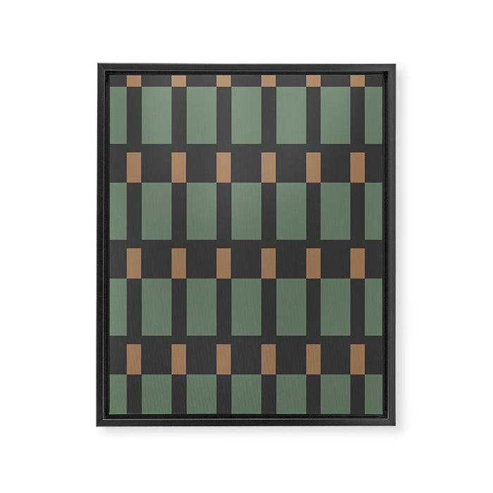 Woodland Blocks Framed Canvas Print Gallery Image 1