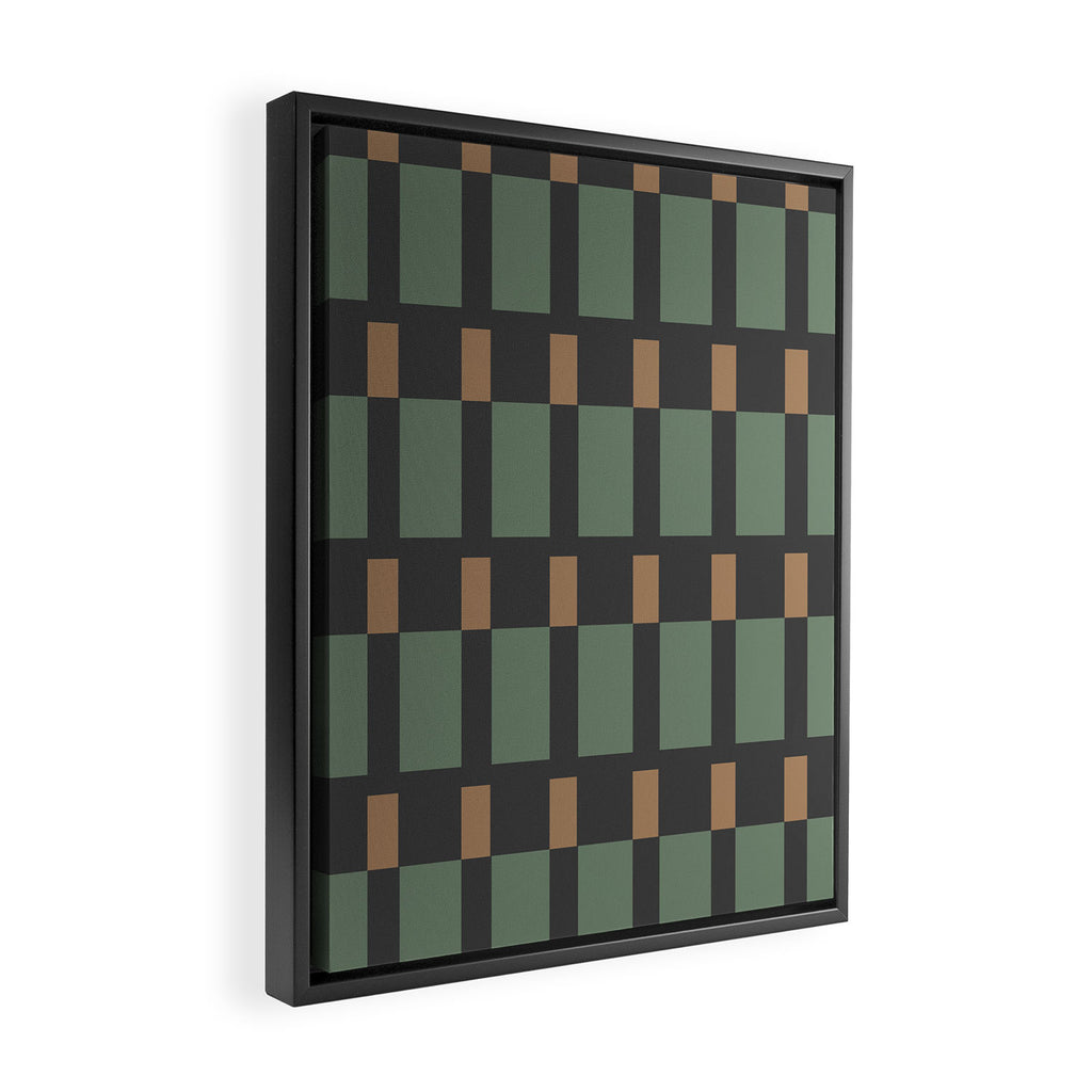 Woodland Blocks Framed Canvas Print Gallery Image 2