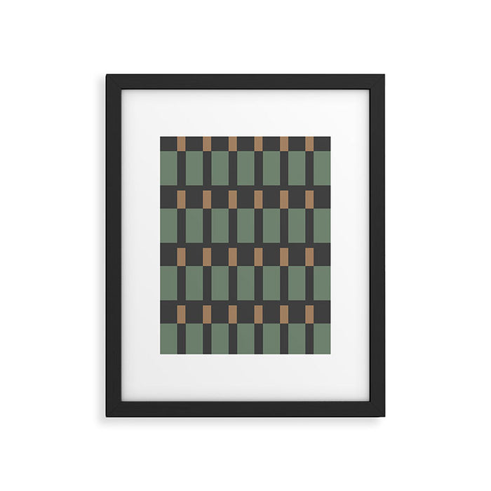 Woodland Blocks Framed Art Print Gallery Image 1