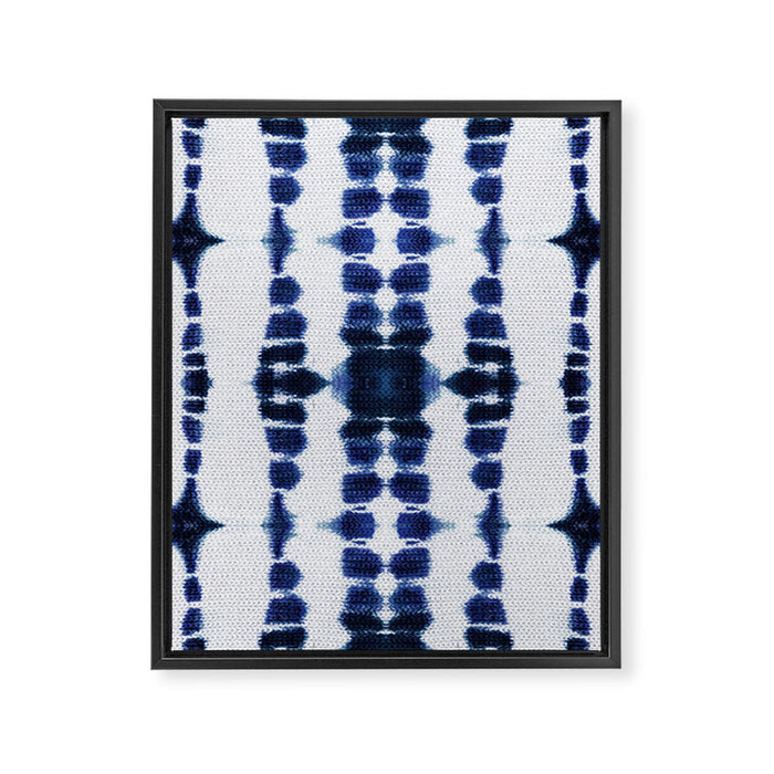 Boho Tie-Dye Knit Vertical Framed Canvas Print Gallery Image 1
