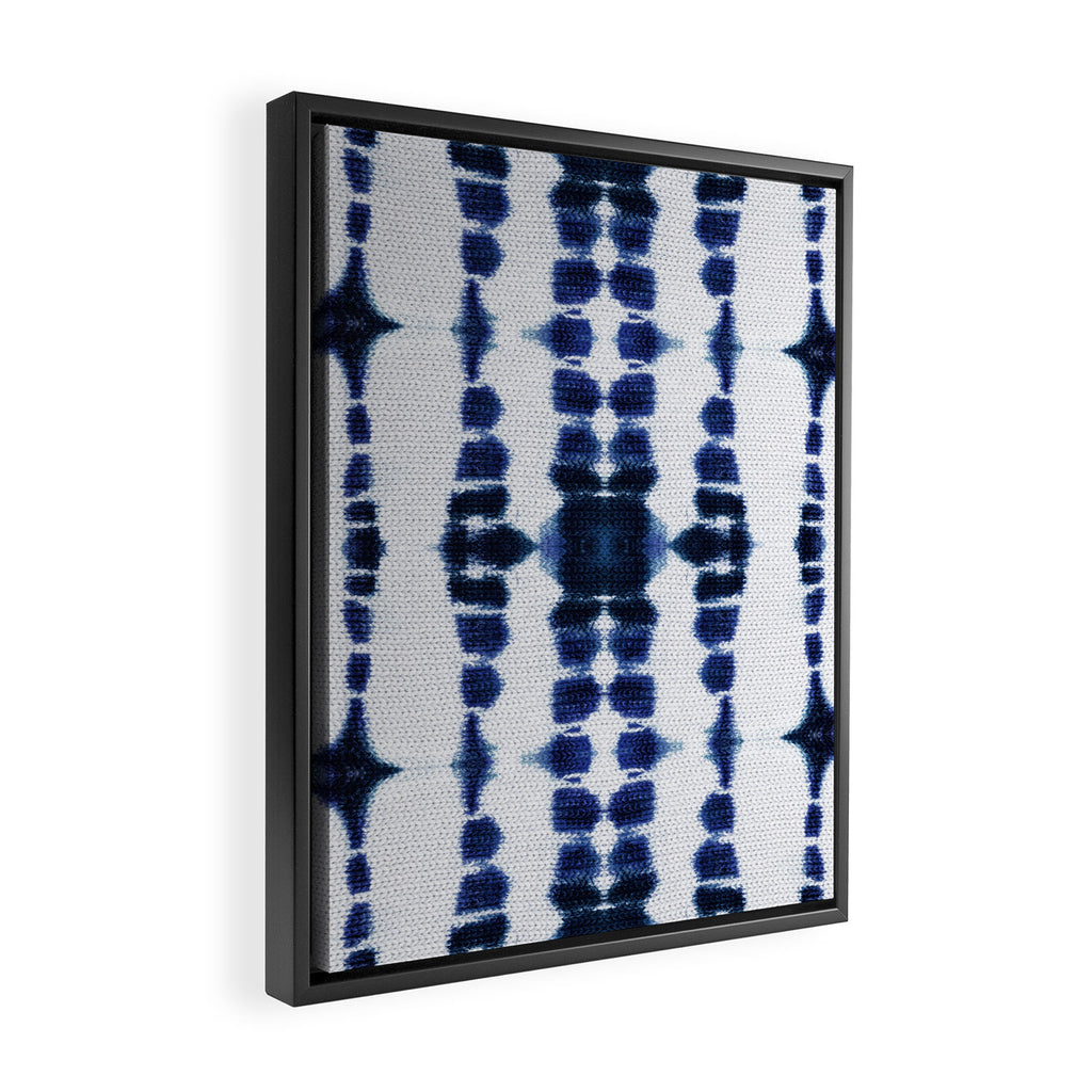 Boho Tie-Dye Knit Vertical Framed Canvas Print Gallery Image 2