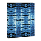 Indigo Satin Shibori Canvas Print Gallery Image 8