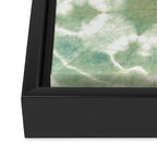 Saged Shibori Pocket Square Framed Canvas Print Gallery Image 3