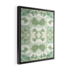 Saged Shibori Pocket Square Framed Canvas Print Gallery Image 2
