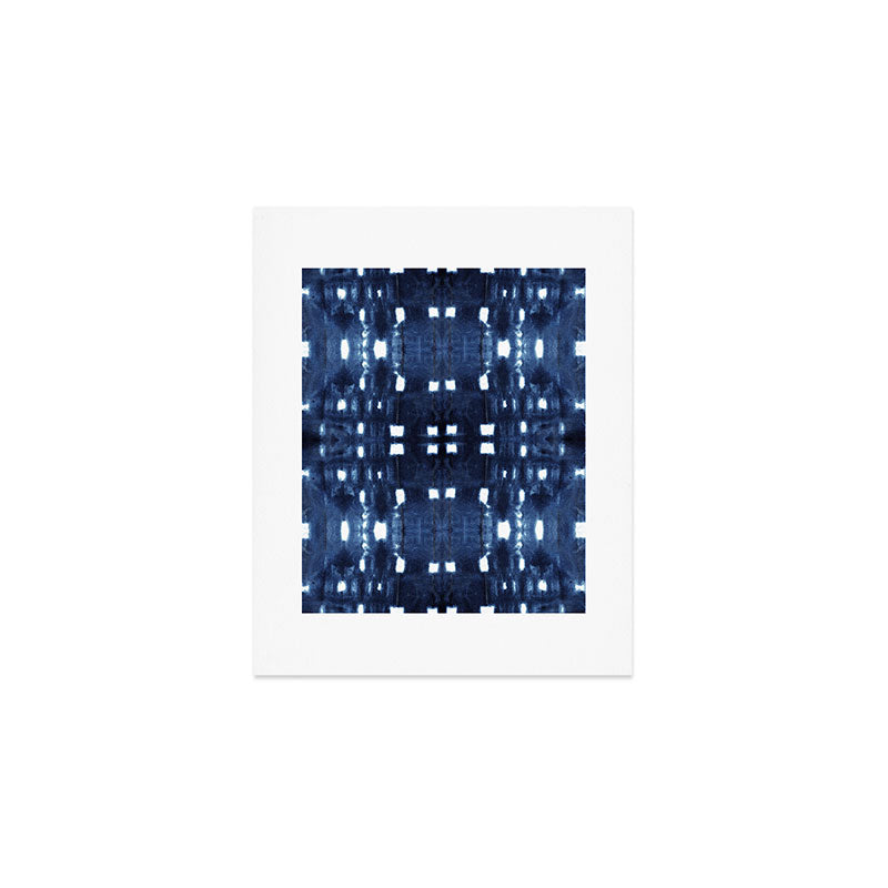 Shibori City Blue Art Print Gallery Image 1