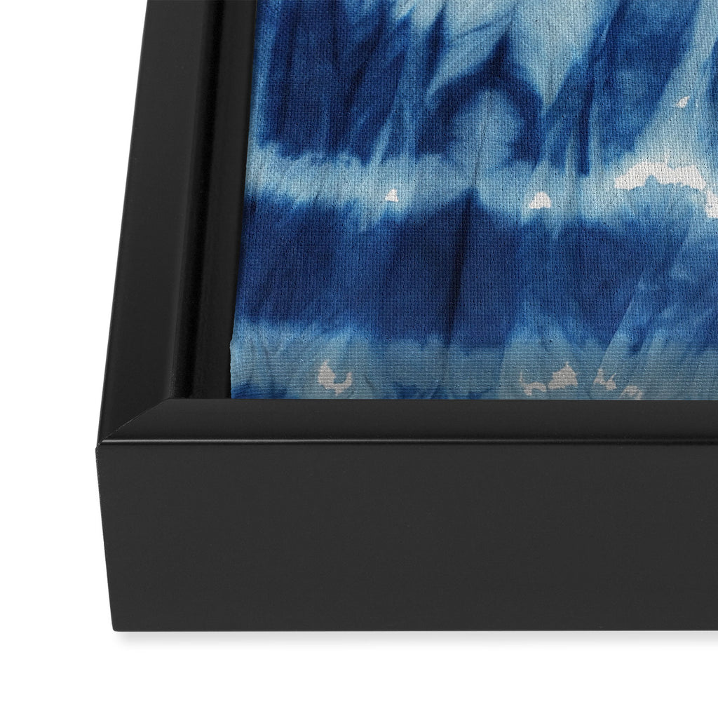 Tie Dye Blues Twos Framed Canvas Print Gallery Image 3