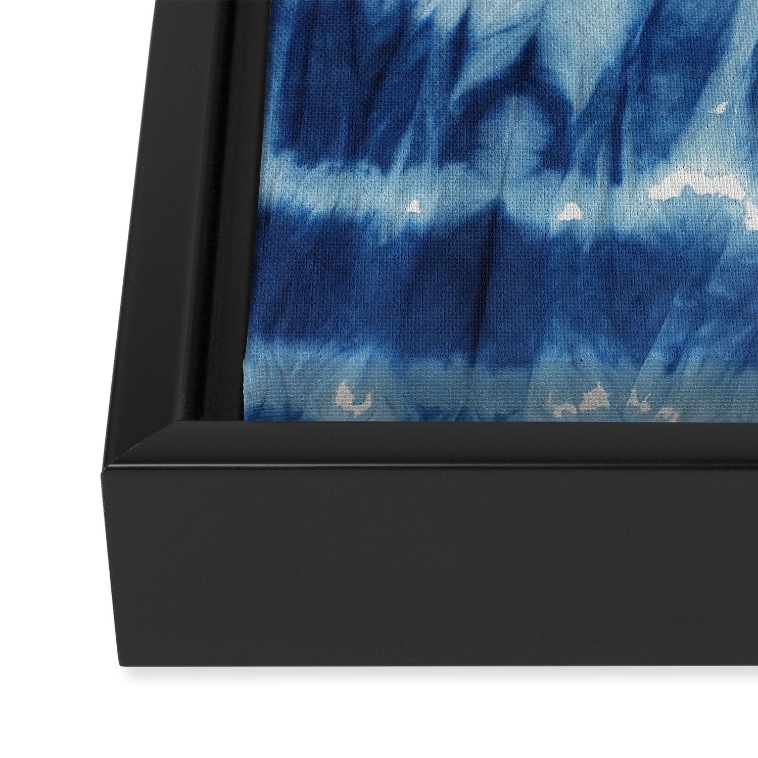 Tie Dye Blues Twos Framed Canvas Print Gallery Image 3