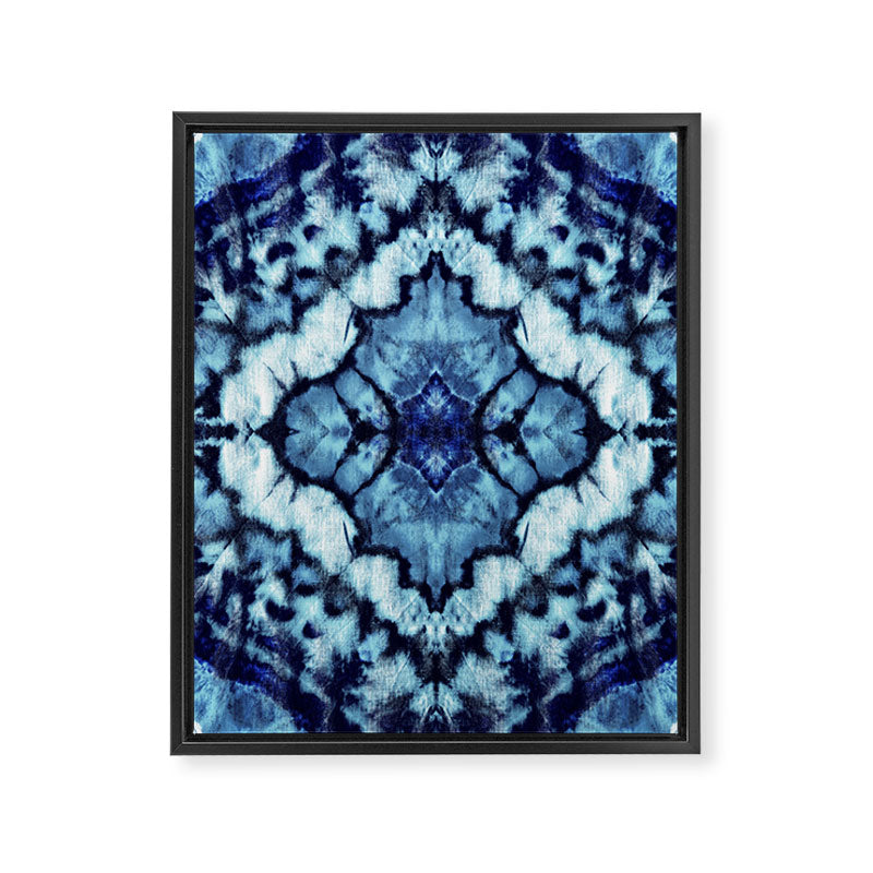 Tie Dye Linen Ikat Framed Canvas Print Gallery Image 8