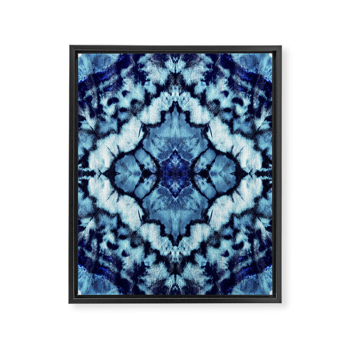 Tie Dye Linen Ikat Framed Canvas Print Gallery Image 1