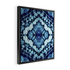 Tie Dye Linen Ikat Framed Canvas Print Gallery Image 2