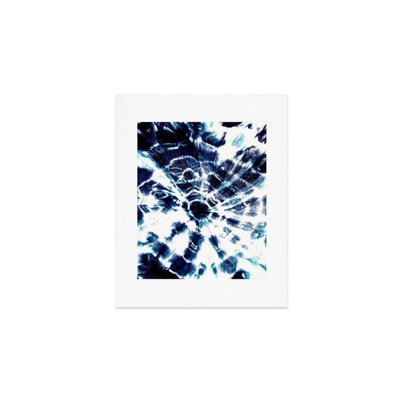 Tie Dye Sunburst Blue Art Print Gallery Image 1