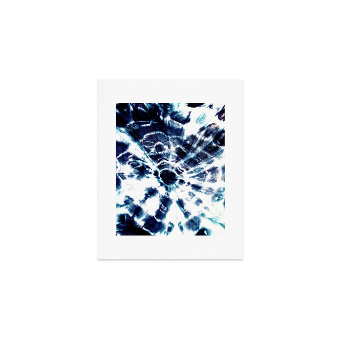 Tie Dye Sunburst Blue Art Print Gallery Image 1